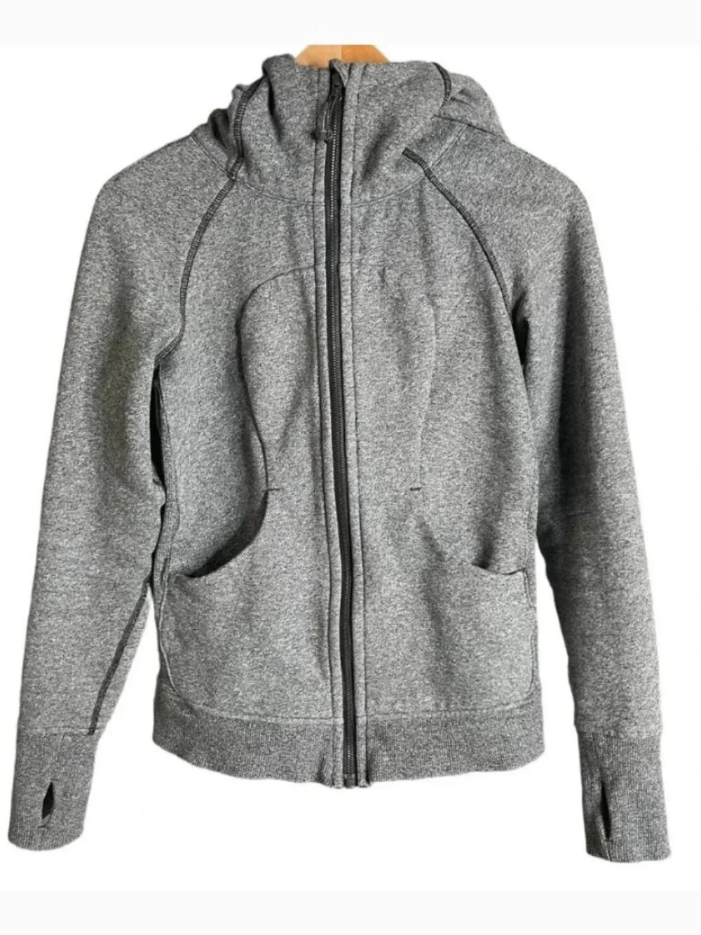 Lululemon Scuba Hoodie Heathered Speckled Black 4
